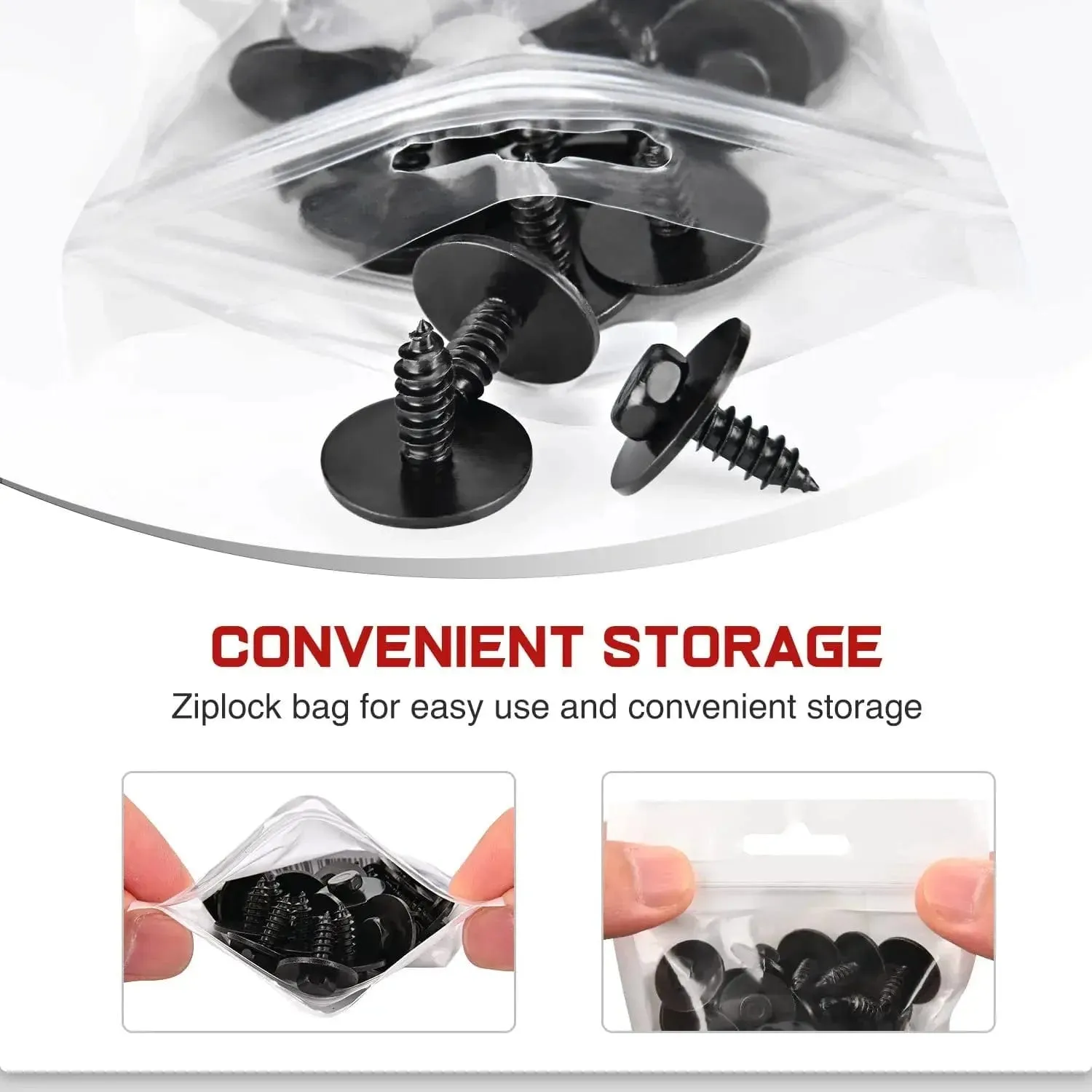 25 Pcs Head 7.8mm Hole 4.8mm Engine Shields Splash Guard Bumper Hex Head Sems Screws 07-14-7-129-160 For BMW 128i 135i 228i 228iX 230i 525i 525xi 528i 528xi