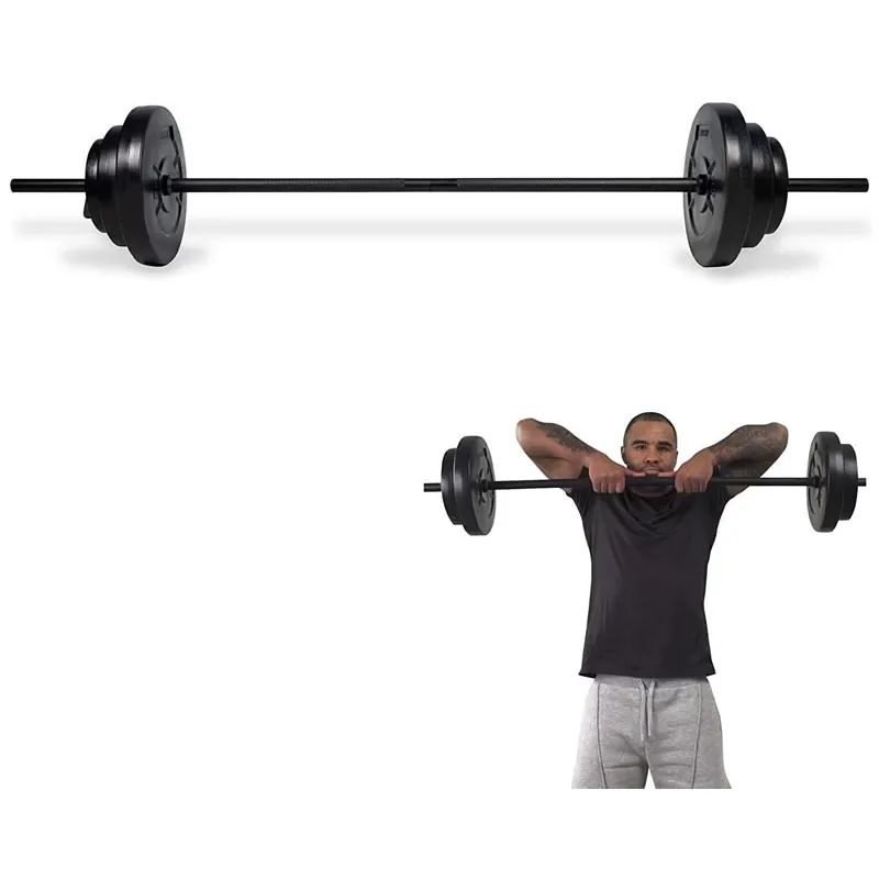 50Kg Adjustable Weight Lifting Dumbbell Barbell Bar Weight Set