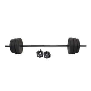 50Kg Adjustable Weight Lifting Dumbbell Barbell Bar Weight Set