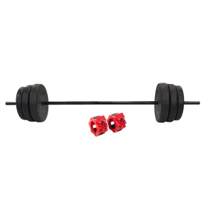 50Kg Home Gym Dumbbell Set With 6 Plates And 2 Spin Lock Collars