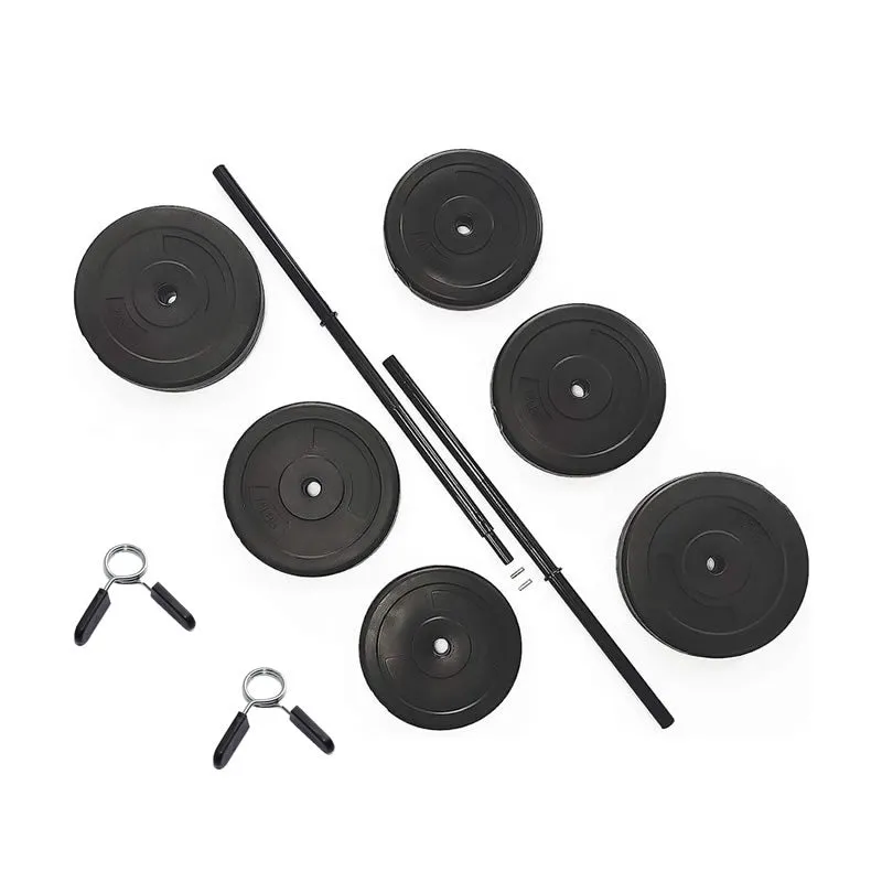 50Kg Home Gym Dumbbell Set With 6 Plates And 2 Spin Lock Collars