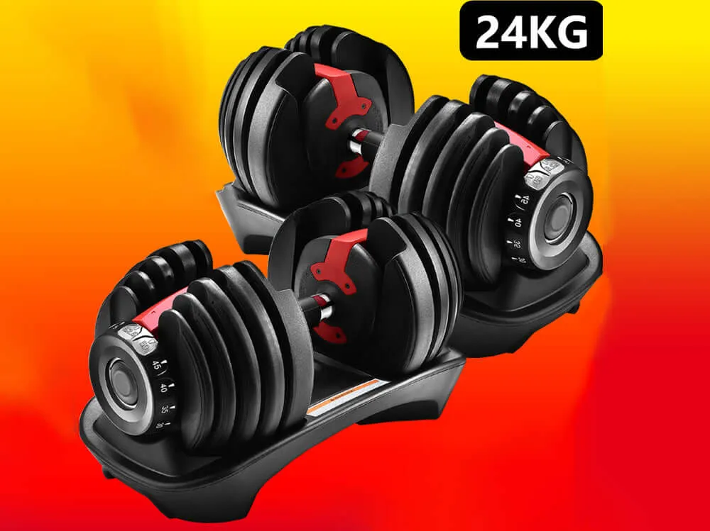 Adjustable Dumbbells 24Kg X 2 pcs