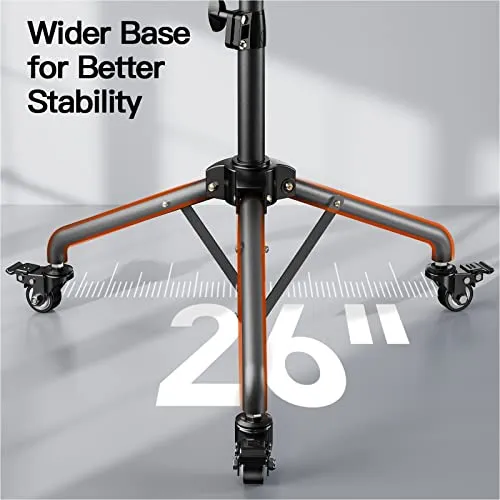 Amada Projector Stand with Wheels, Laptop Tripod Stand with Bag, Rolling Laptop Stand with Mouse Tray, Height Adjustable Projector Tripod Stand for Laptop, Projector, DJ, Sheet Music, AMPS05