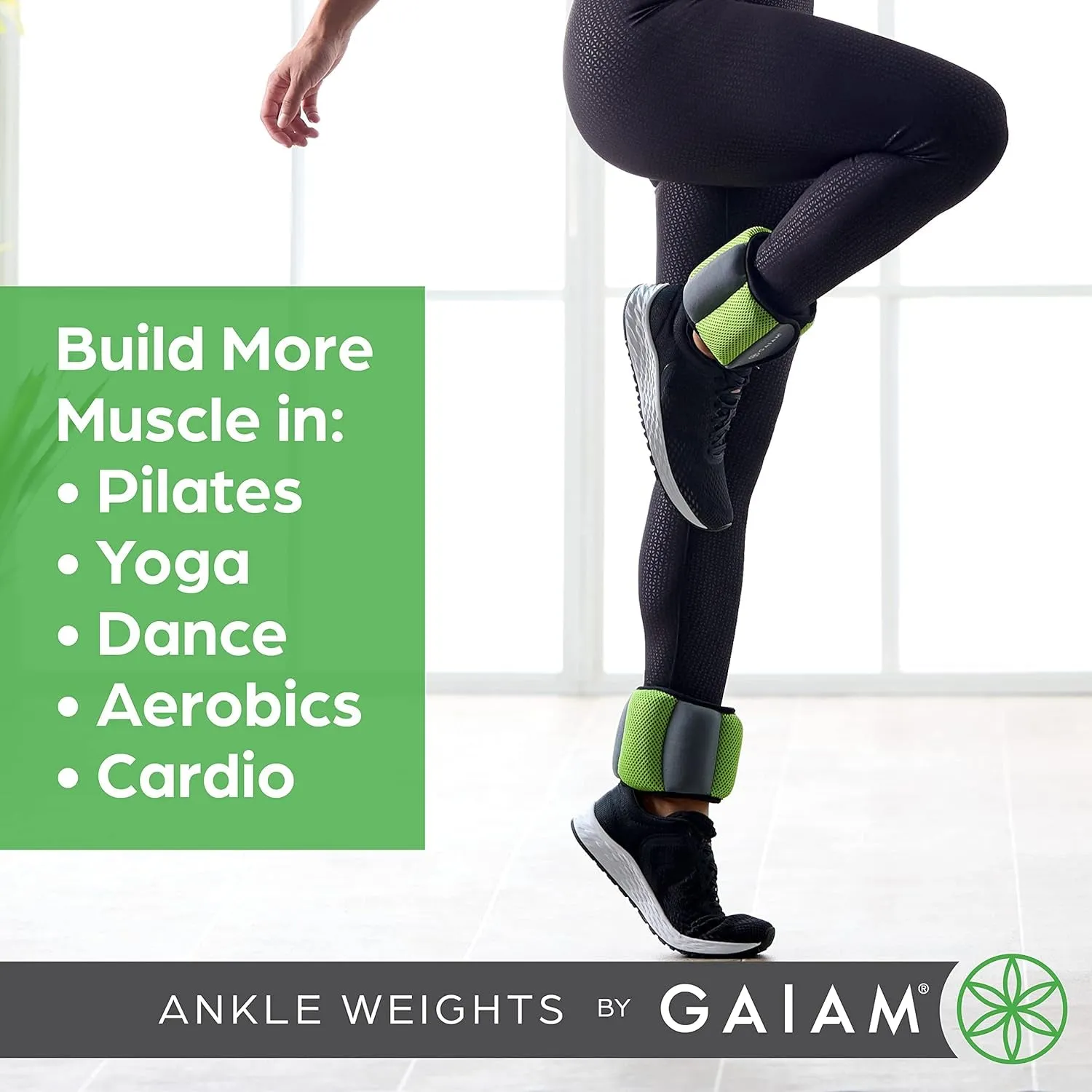 Ankle Weights Strength Training Weight Sets for Women & Men with Adjustable Straps - Walking, Running, Pilates, Yoga, Dance, Aerobics, Cardio Exercises (5Lb & 10 Pound Sets)