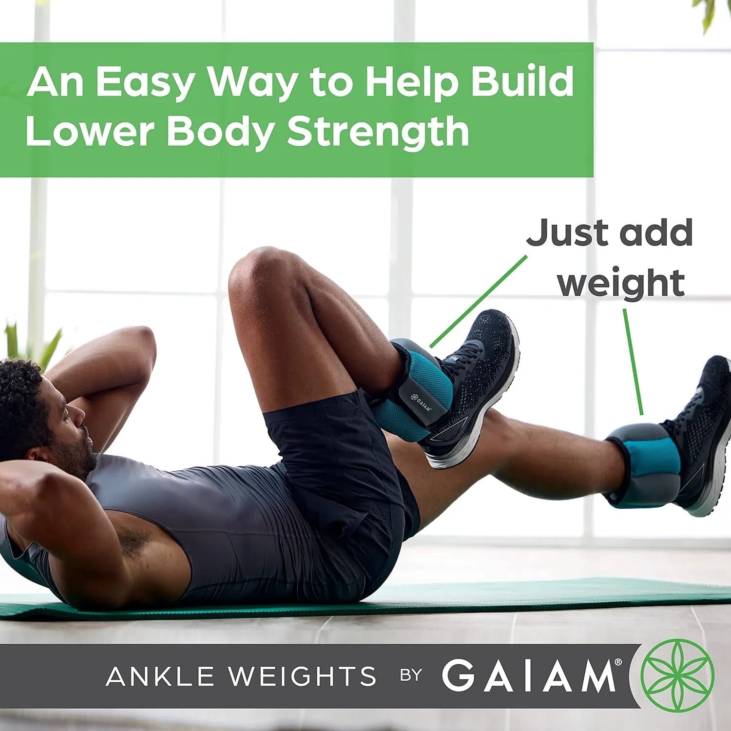 Ankle Weights Strength Training Weight Sets for Women & Men with Adjustable Straps - Walking, Running, Pilates, Yoga, Dance, Aerobics, Cardio Exercises (5Lb & 10 Pound Sets)