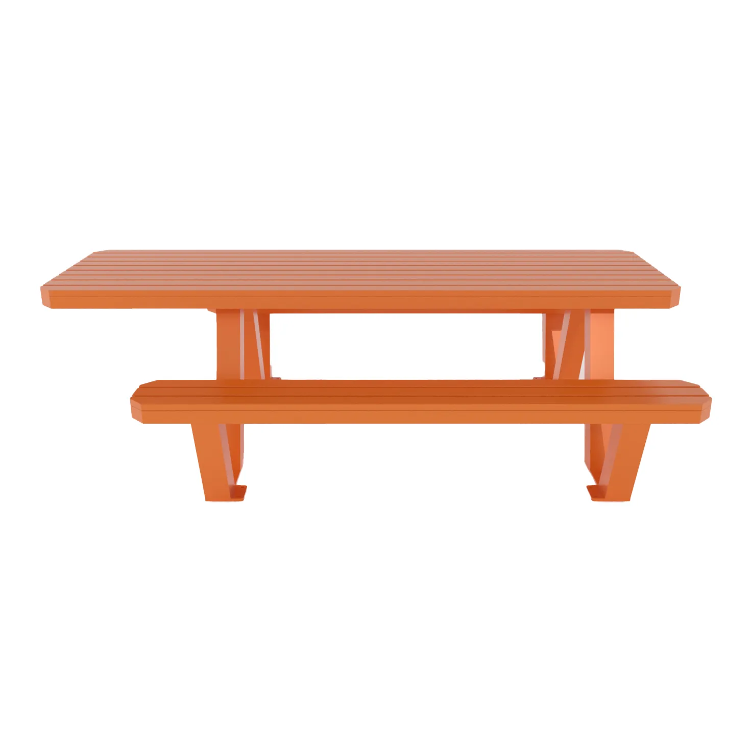 APEX Picnic Table with Aluminum Slat Top & Benches ADA Compliant