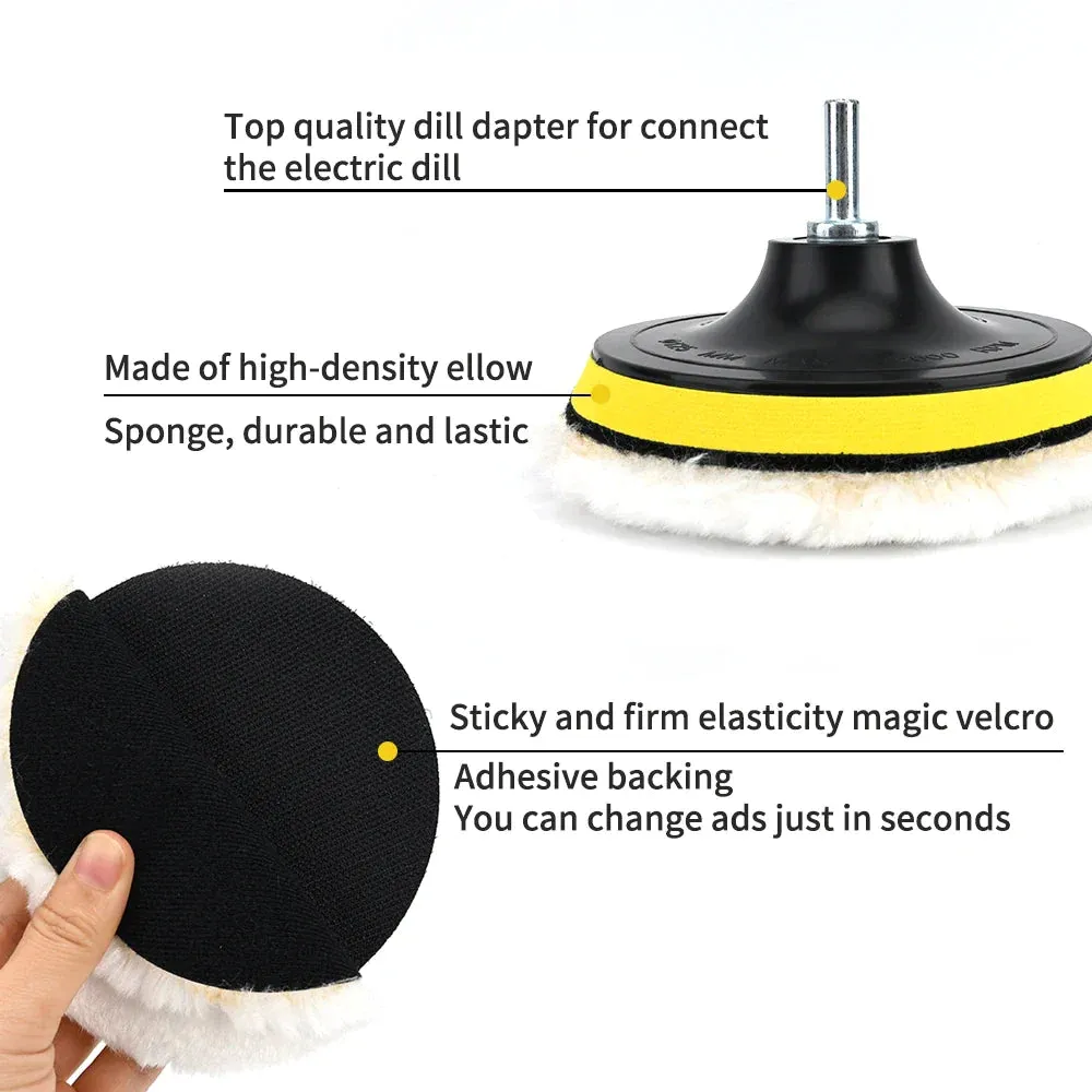 Auto Polisher Kit 4/5/6 Pads for Car Care
