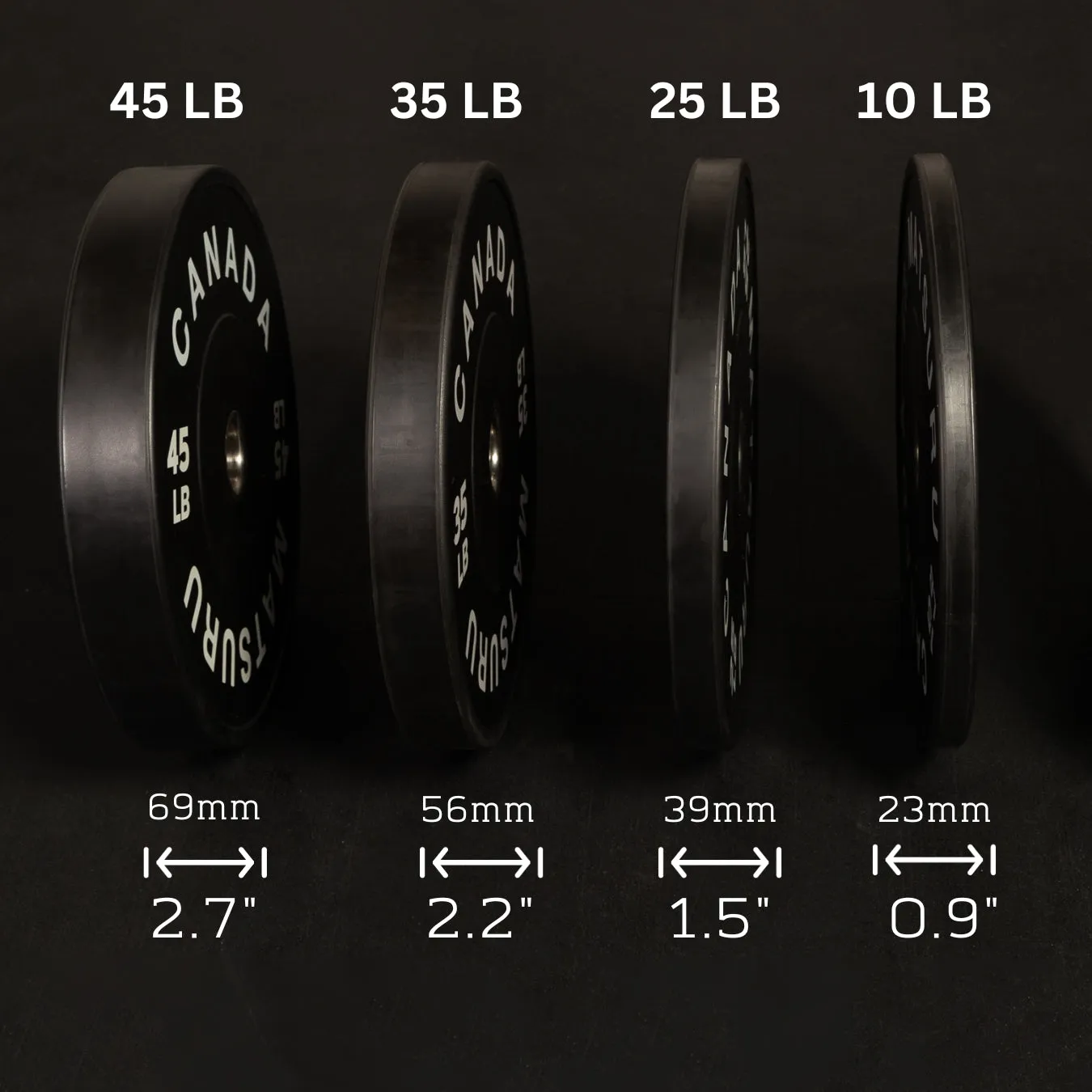 Barbell   4-Set Bumper Plates Bundle