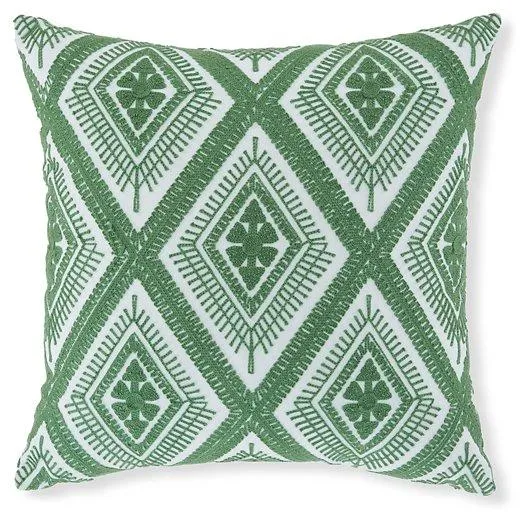 Bellvale Green/White Pillow (Set of 4)