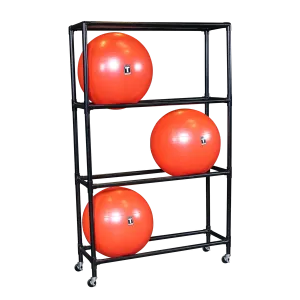 Body Solid SSBR100 8 Ball Stability Ball Rack on Casters