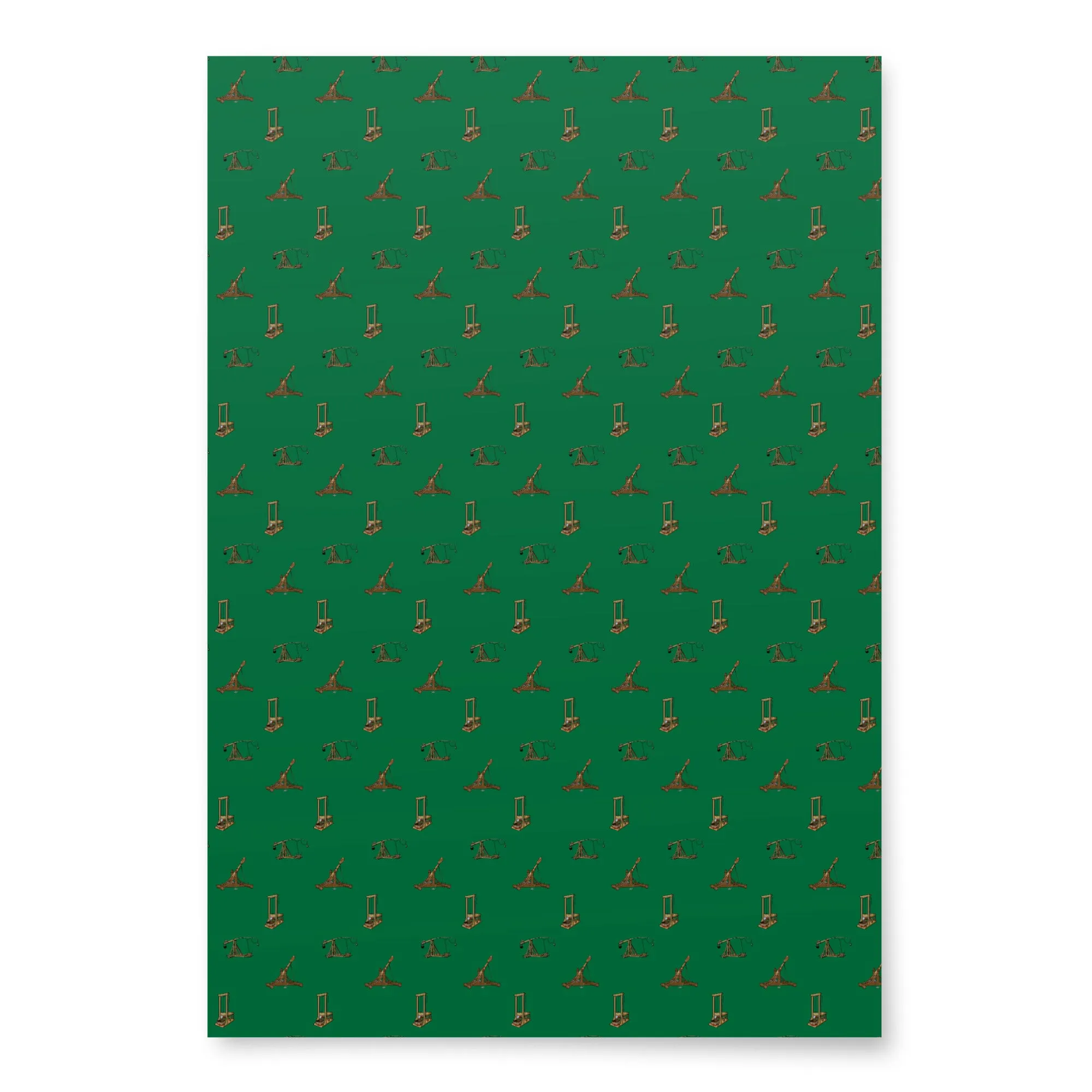 Catapults Trebuchets and Guillotines Wrapping Paper