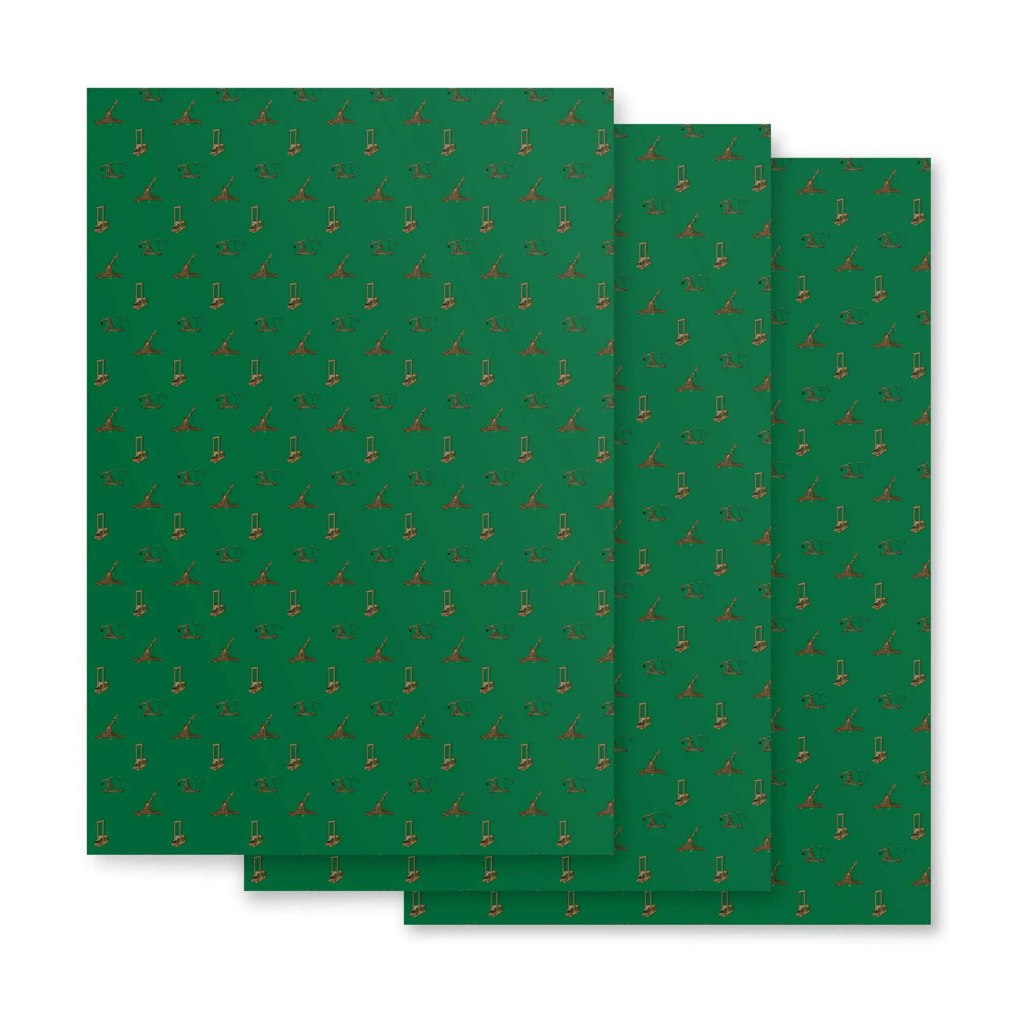 Catapults Trebuchets and Guillotines Wrapping Paper