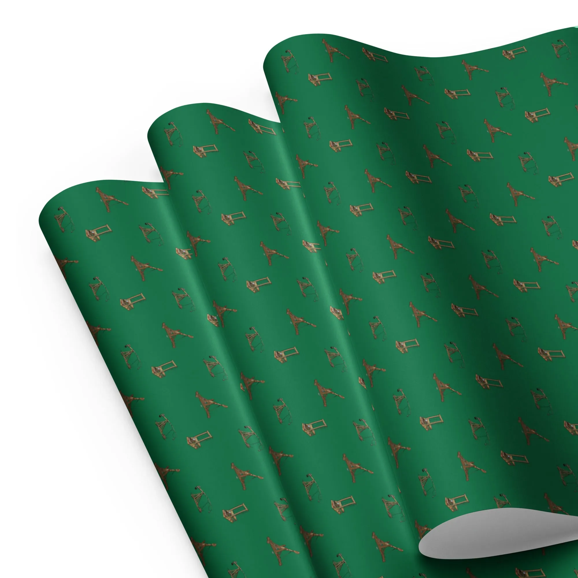 Catapults Trebuchets and Guillotines Wrapping Paper