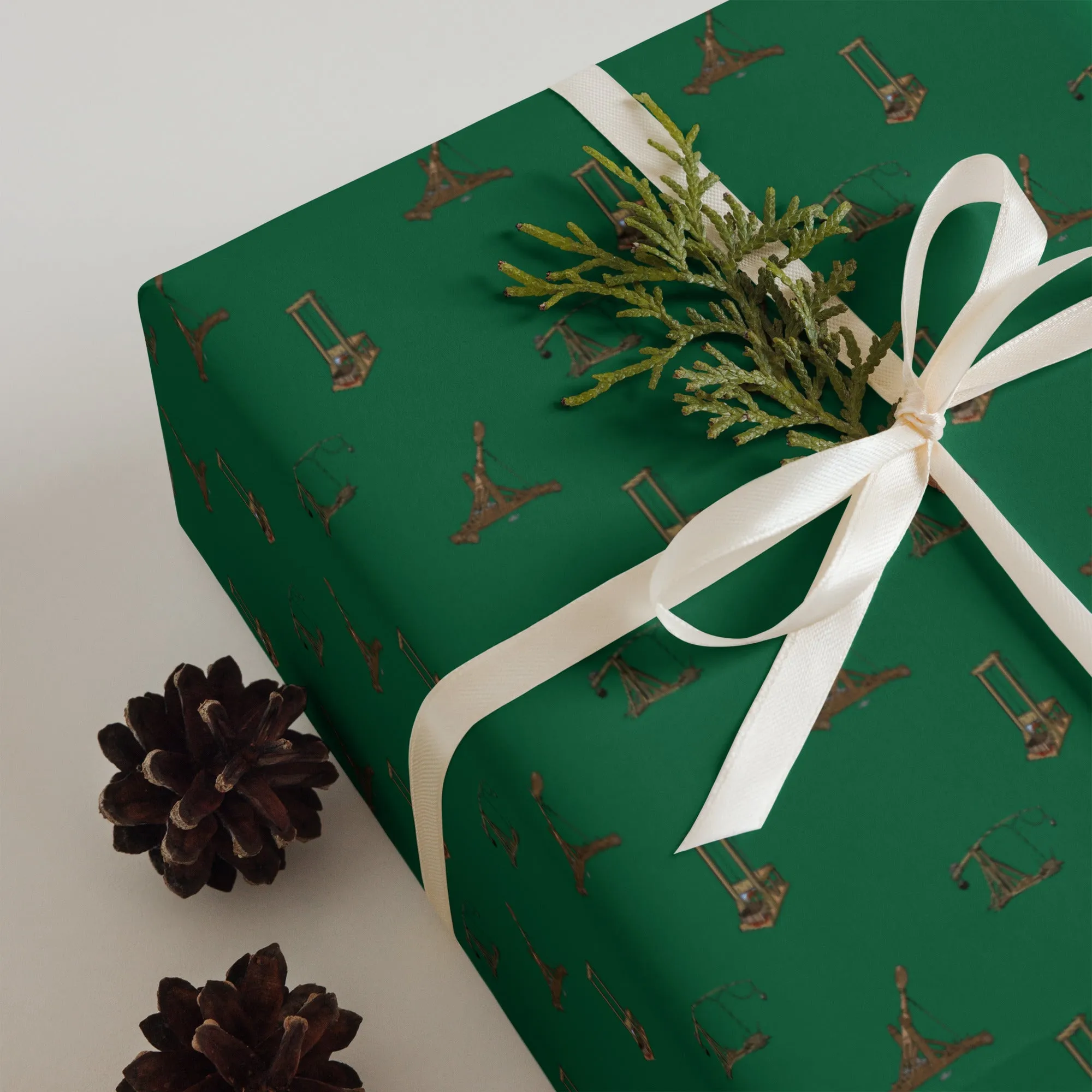 Catapults Trebuchets and Guillotines Wrapping Paper