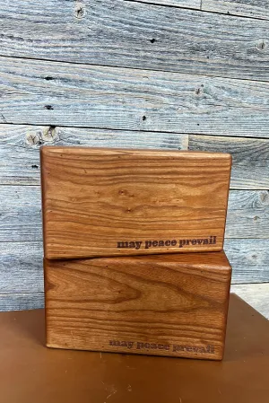 cherry wood yoga block