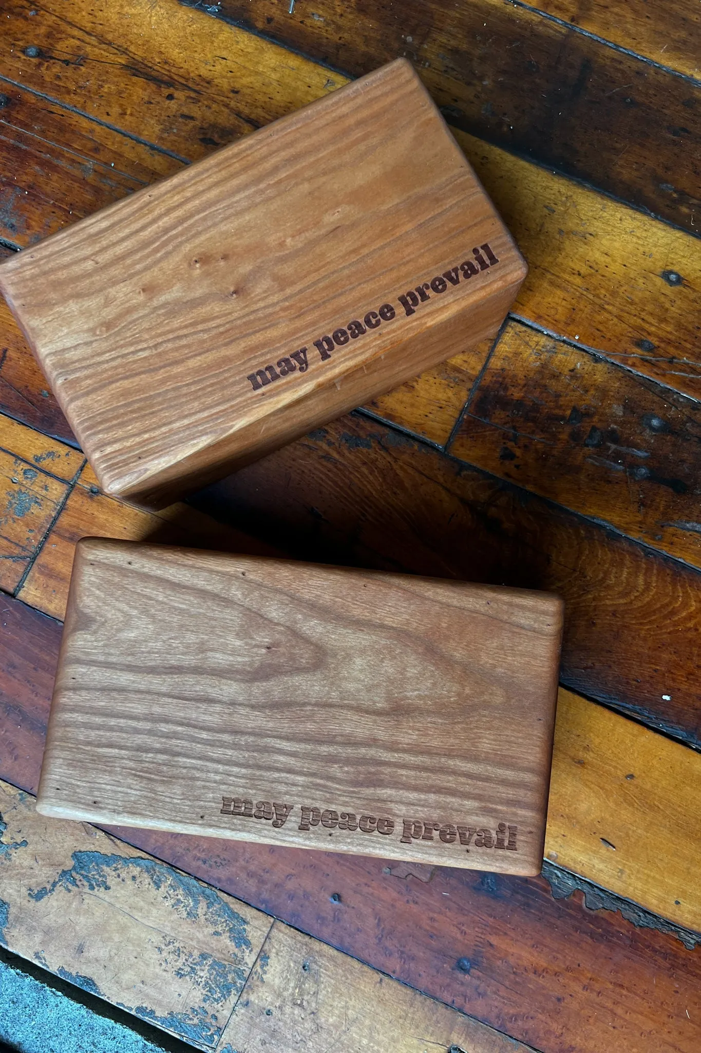 cherry wood yoga block