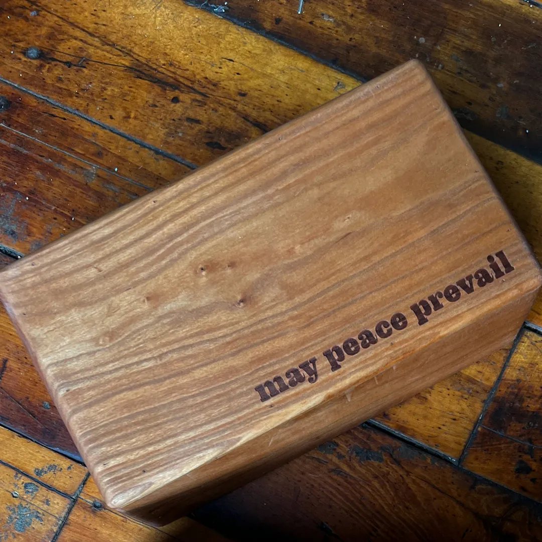 cherry wood yoga block