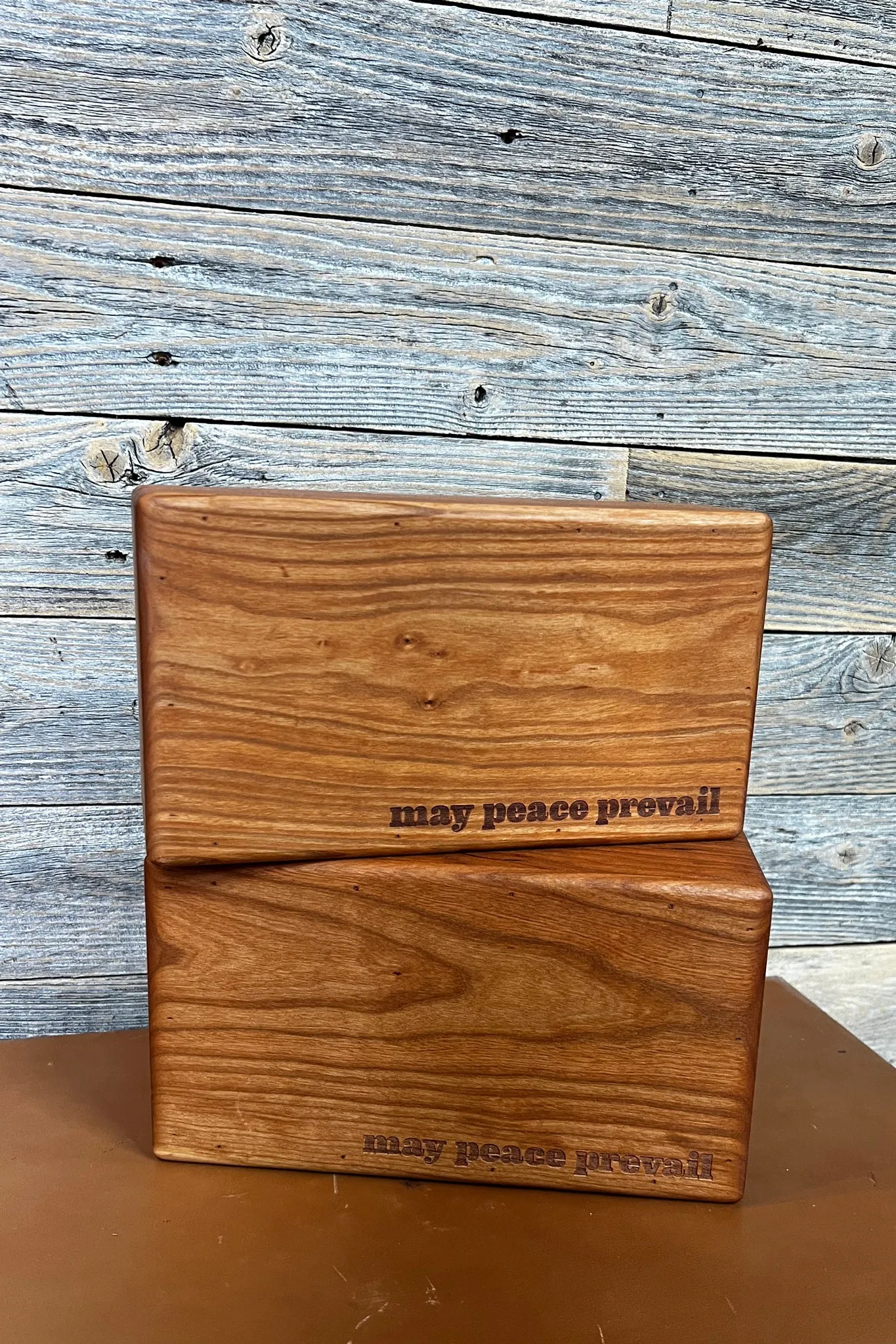 cherry wood yoga block