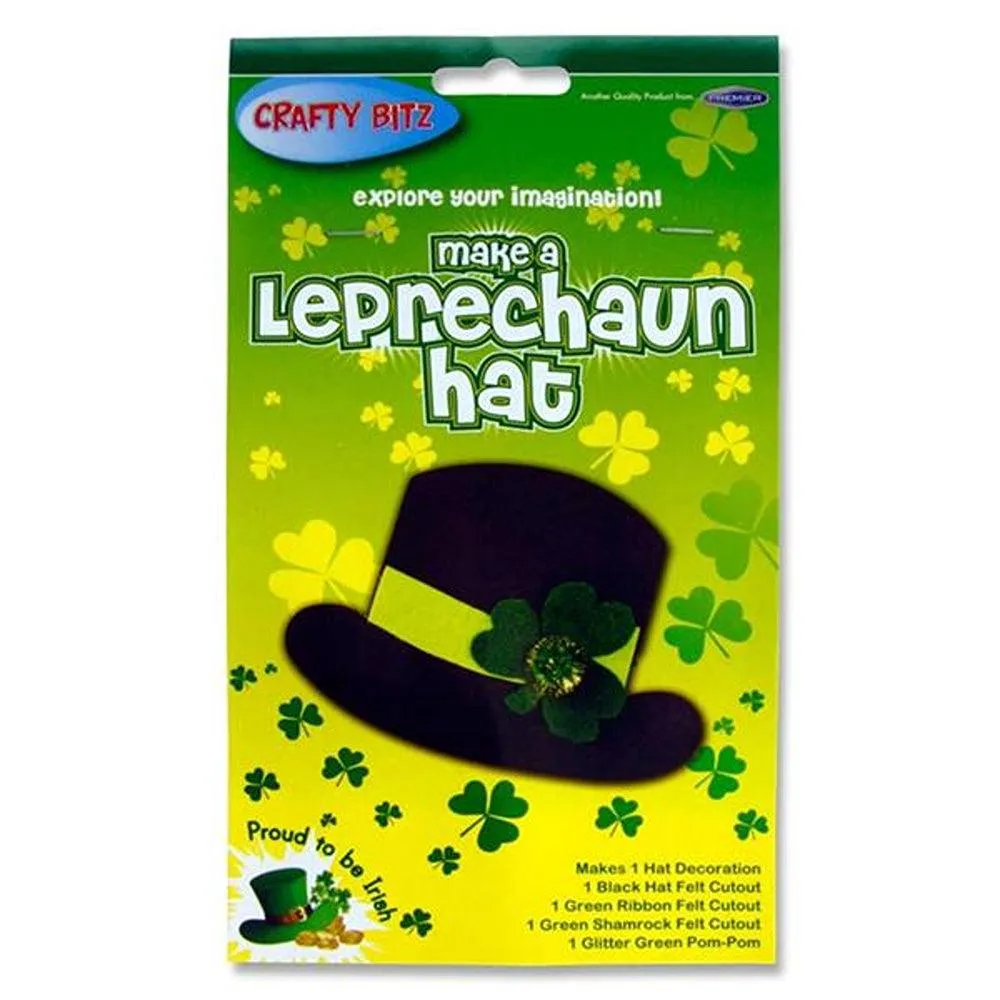 Crafty Bitz Make Your Own Leprechaun Hat |Includes Accessories