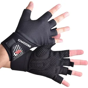 DMoose Workout Gloves for Men and Women, Weight Lifting Gloves with or Without Wrist Support, Full Palm Protection, Perfect Grip for Deadlift ,Fitness, Gym Gloves Training.