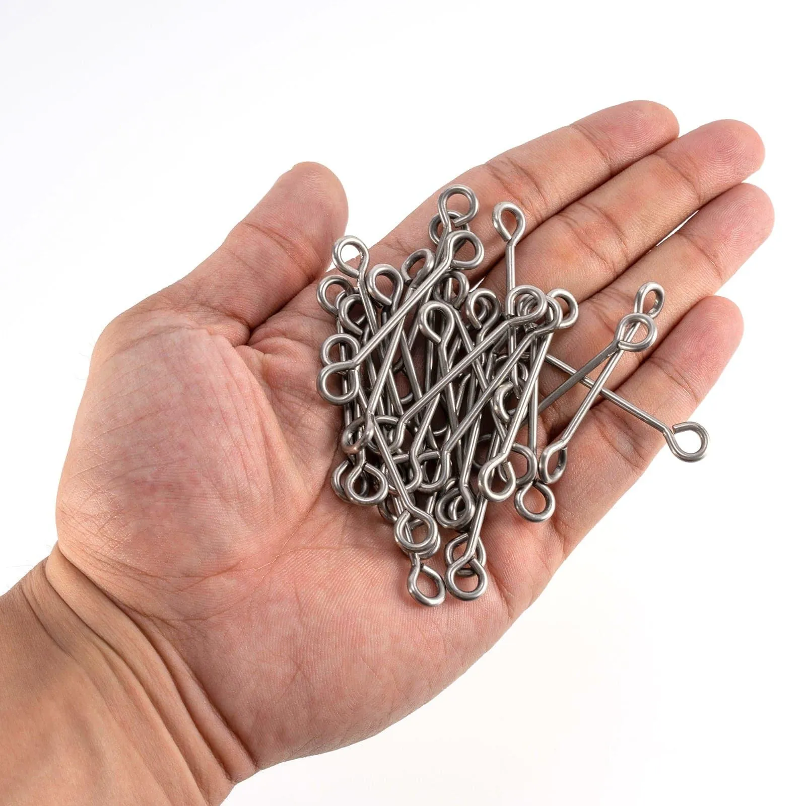 Dr.Fish 20/30/100 pcs Longtail Lead Loop Wires   2''  4''