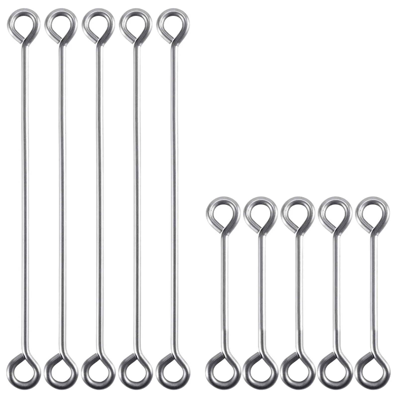 Dr.Fish 20/30/100 pcs Longtail Lead Loop Wires   2''  4''