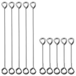 Dr.Fish 20/30/100 pcs Longtail Lead Loop Wires   2''  4''