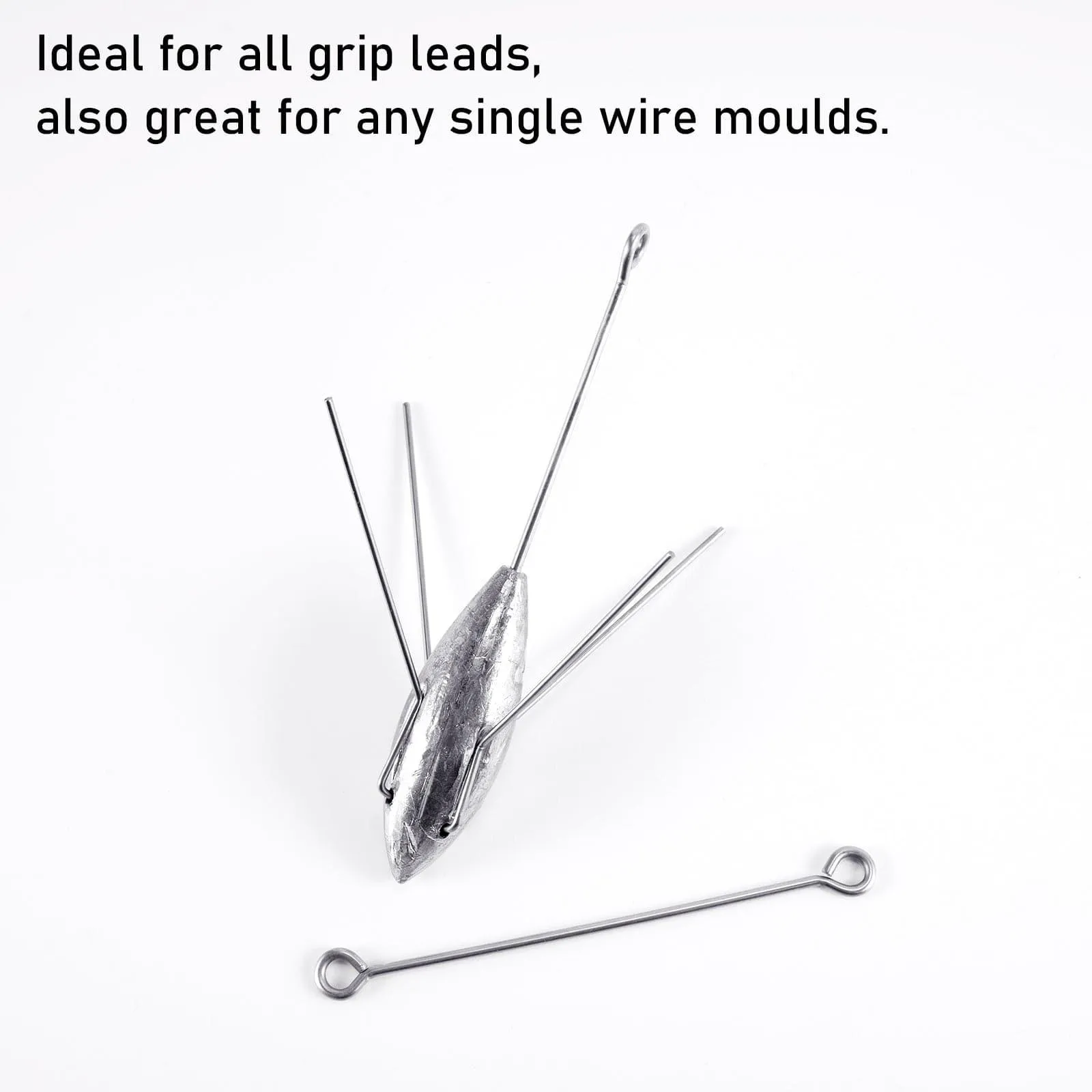 Dr.Fish 20/30/100 pcs Longtail Lead Loop Wires   2''  4''
