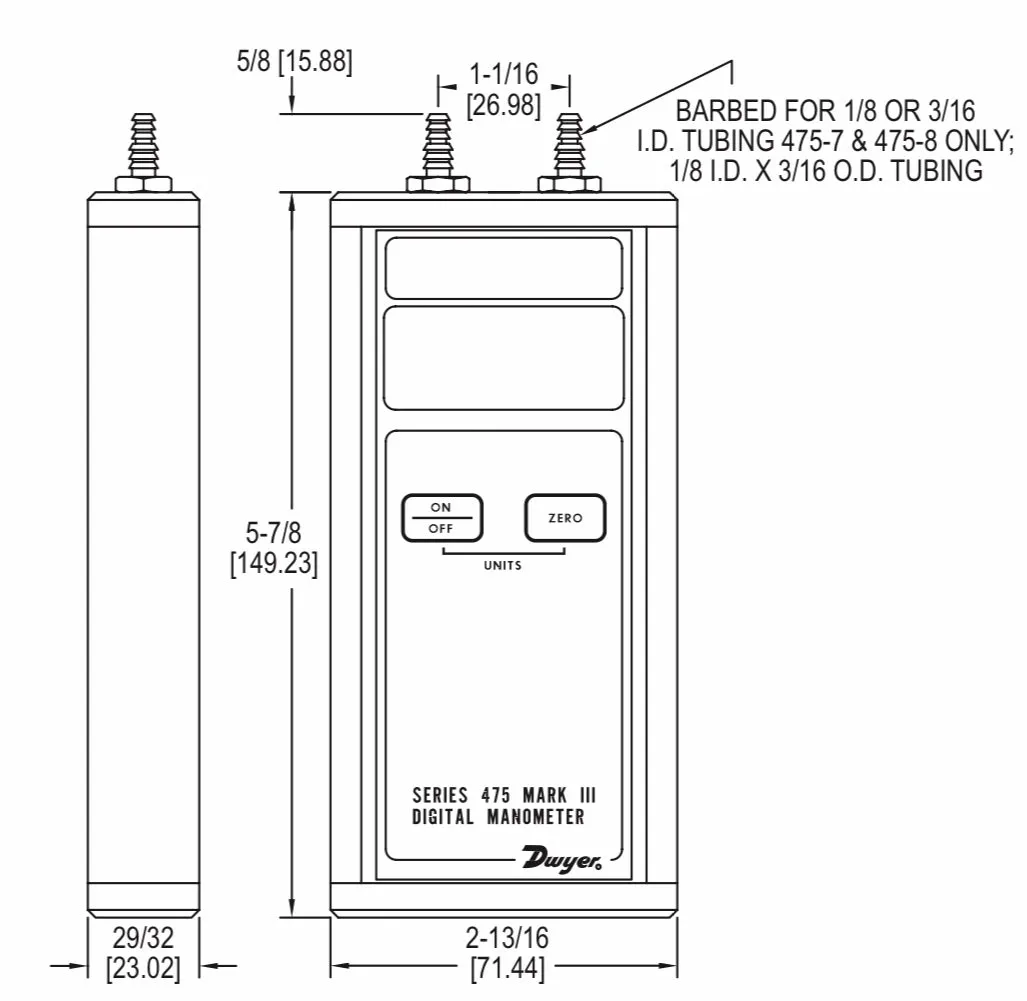 Dwyer Series 475 Handheld Digital Manometer