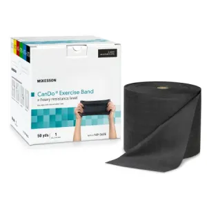 Exercise Resistance Band CanDo® Black 5 Inch X 50 Yard X-Heavy Resistance - McKesson Brand Mfr# 169-5625