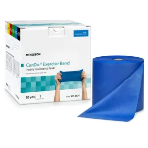 Exercise Resistance Band CanDo® Blue 5 Inch X 50 Yard Heavy Resistance - McKesson Brand Mfr# 169-5624