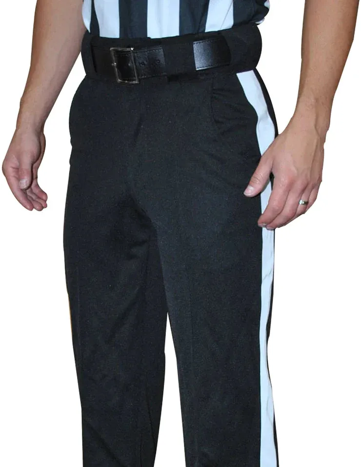 FBS176 - Smitty 4-Way Stretch Black Pants with 1 1/4 White Stripe