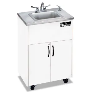 Forbes Industries 5746 18" Handwashing Cart - White Laminate Cabinet
