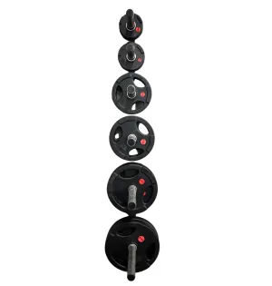 Full Set 245lbs Rubber Grip Plates PRE ORDER