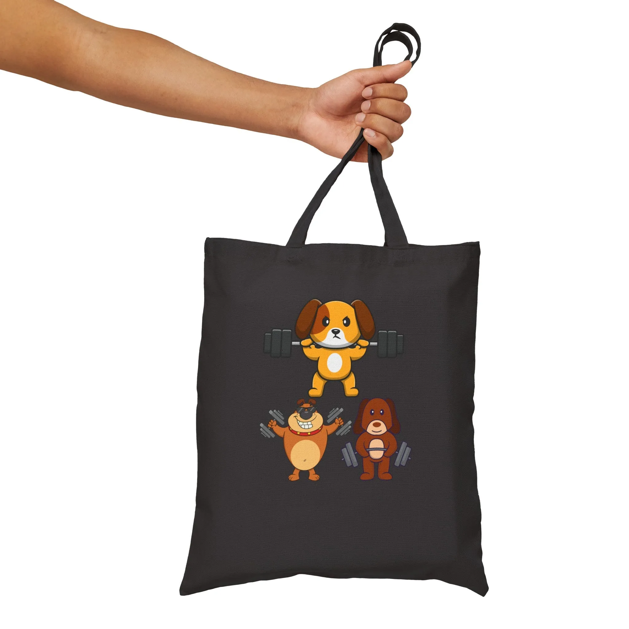 Funny Dog Working Out Tote Bag Funny Gym Bags for Dogs Lovers gifts for Dog Dad Fitness Tote Bag for Workout lover