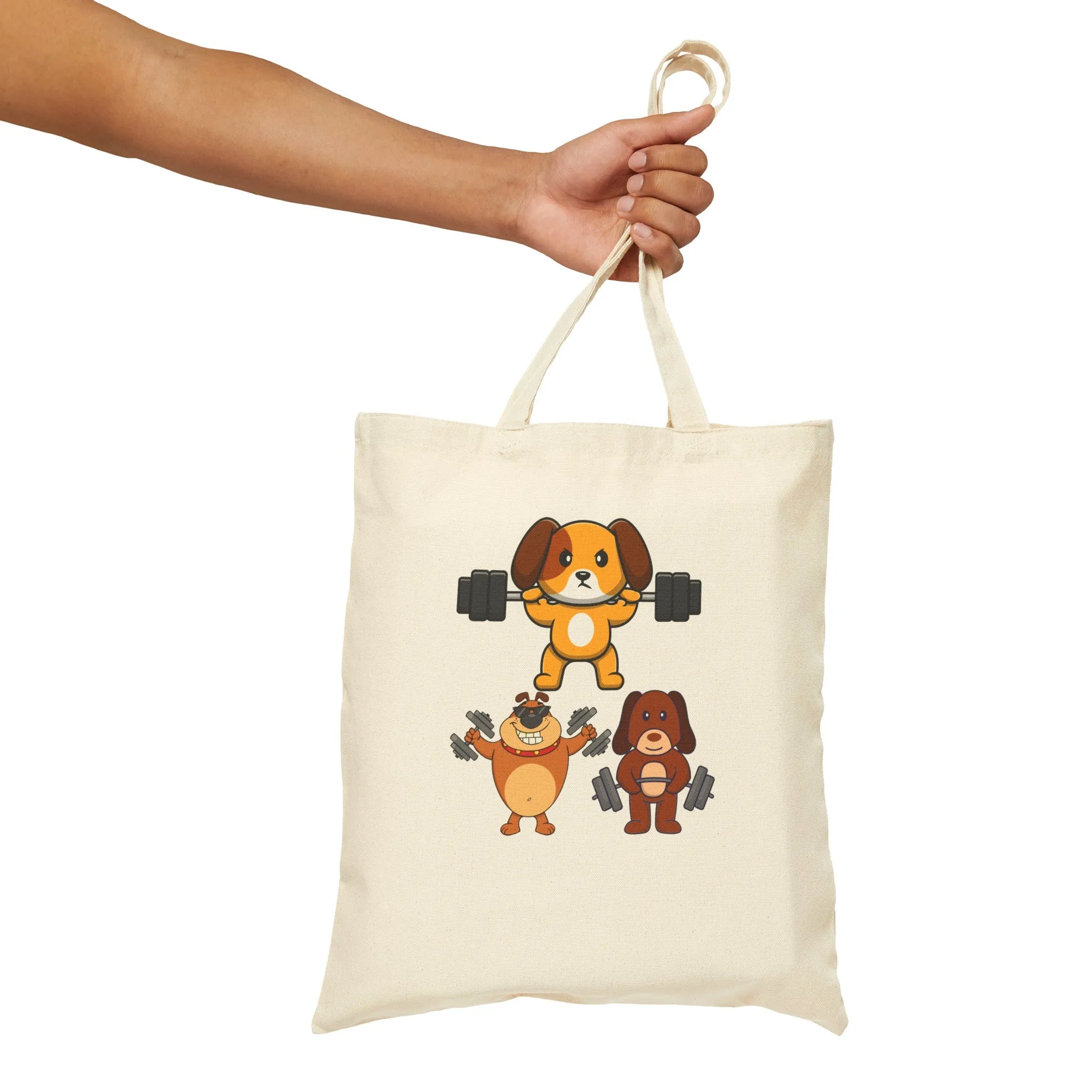 Funny Dog Working Out Tote Bag Funny Gym Bags for Dogs Lovers gifts for Dog Dad Fitness Tote Bag for Workout lover