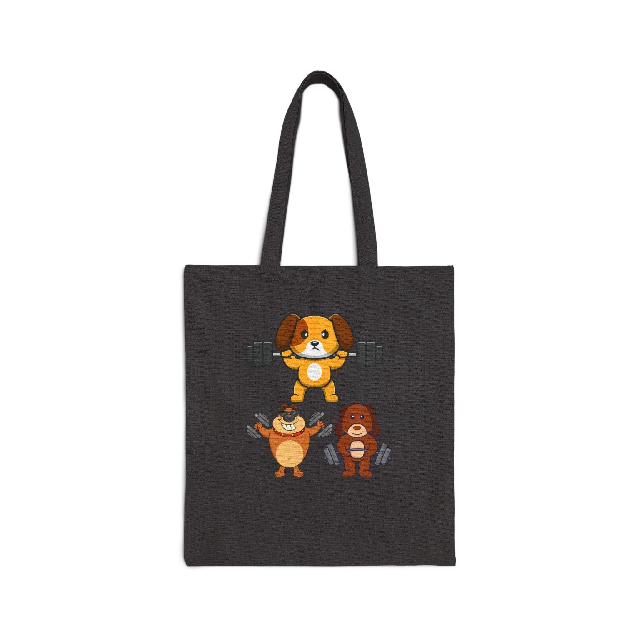 Funny Dog Working Out Tote Bag Funny Gym Bags for Dogs Lovers gifts for Dog Dad Fitness Tote Bag for Workout lover
