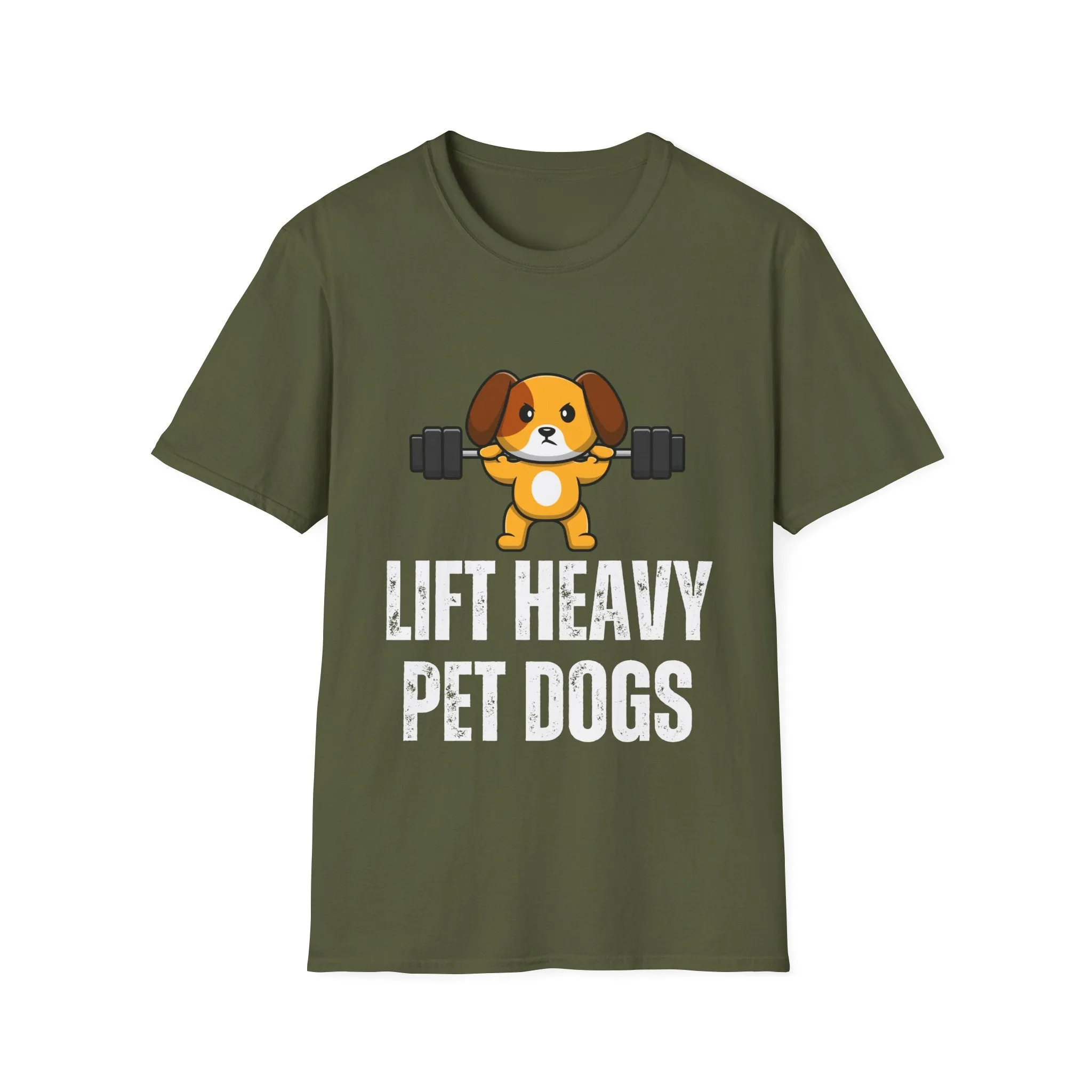 Funny Dog Workout Shirt for Gym Lover gifts for Dog Lover T-shirt Dog Lifting Weights T Shirt Lift Heavy Pet DOGS Tee