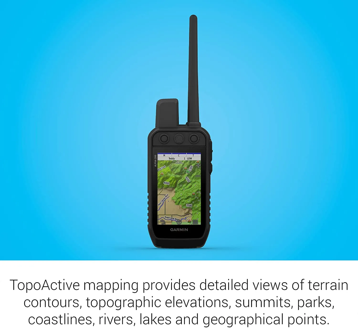 Garmin Alpha 200 Handheld Only, Black, 010-02616-50 Dog Equipment