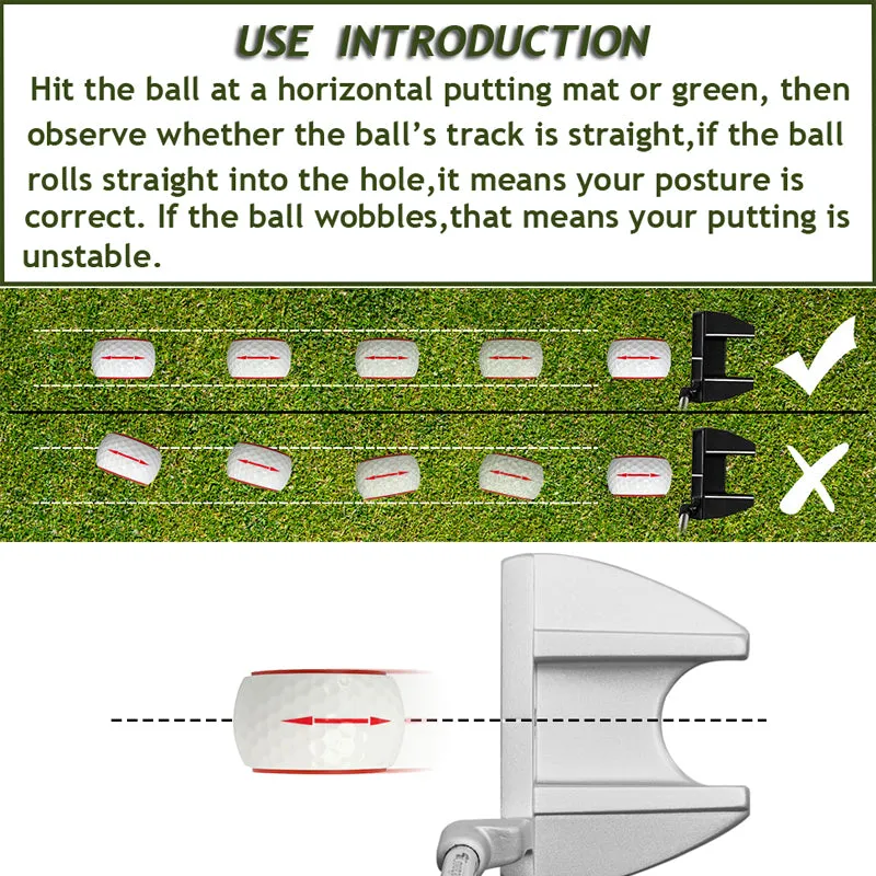 Golf Putting Accuracy Trainer Aids with Instant Feedback
