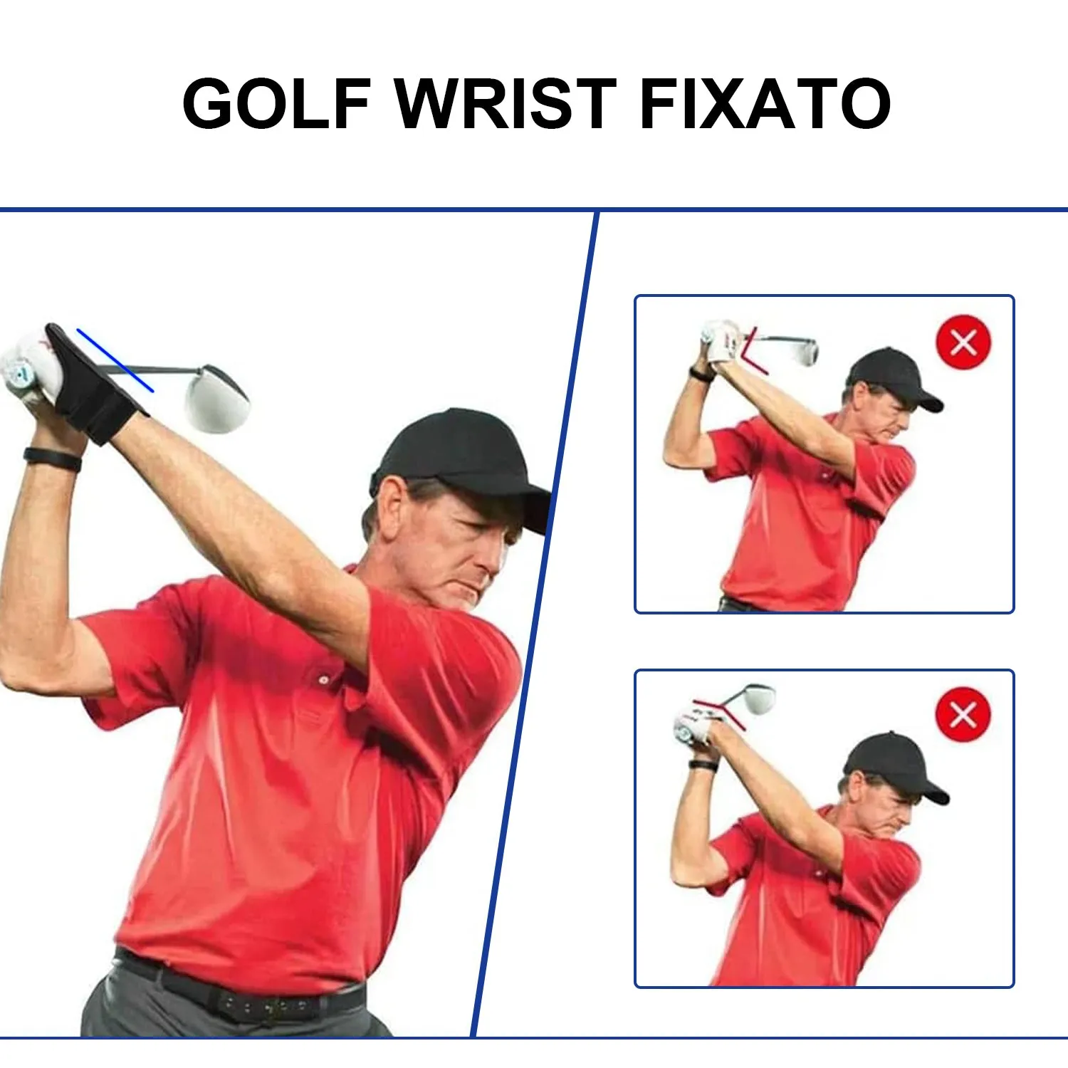 Golf Swing Training Aids, Golf Training Wrist Fixator and Golf Arm Band