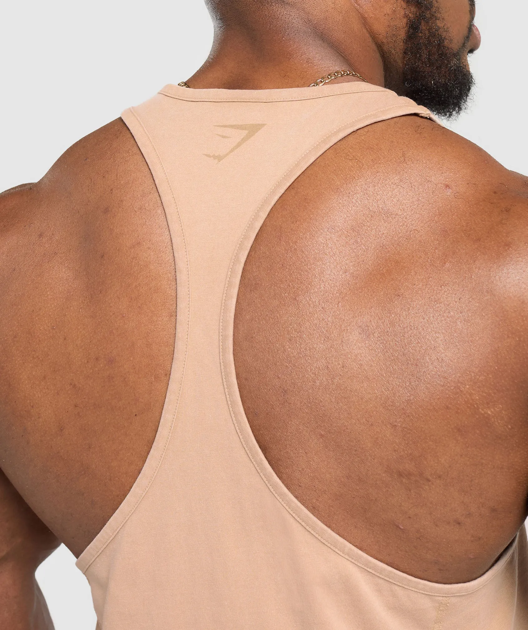 Gymshark Heritage Washed Stringer - Deep Fawn Brown