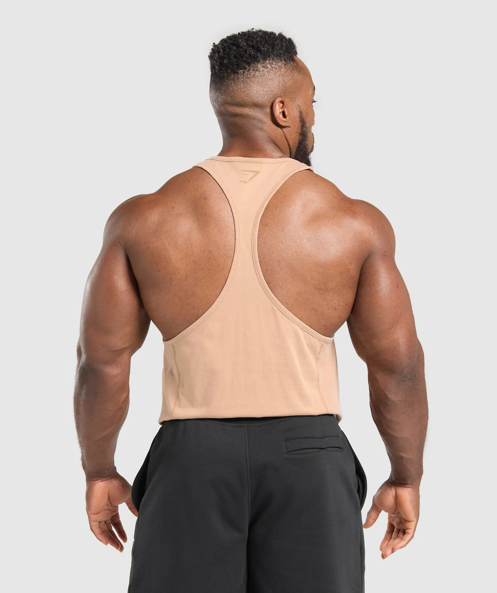 Gymshark Heritage Washed Stringer - Deep Fawn Brown