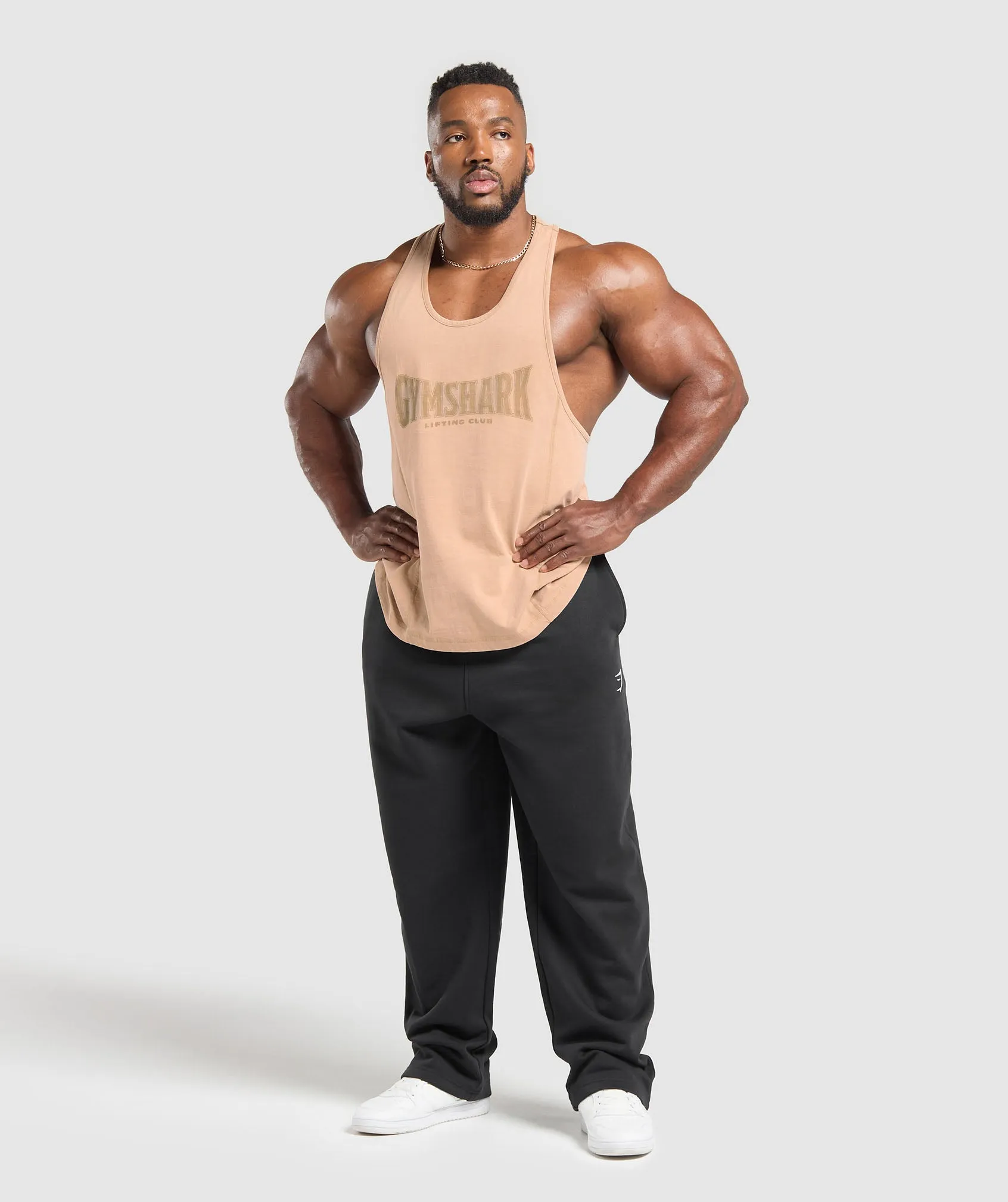 Gymshark Heritage Washed Stringer - Deep Fawn Brown
