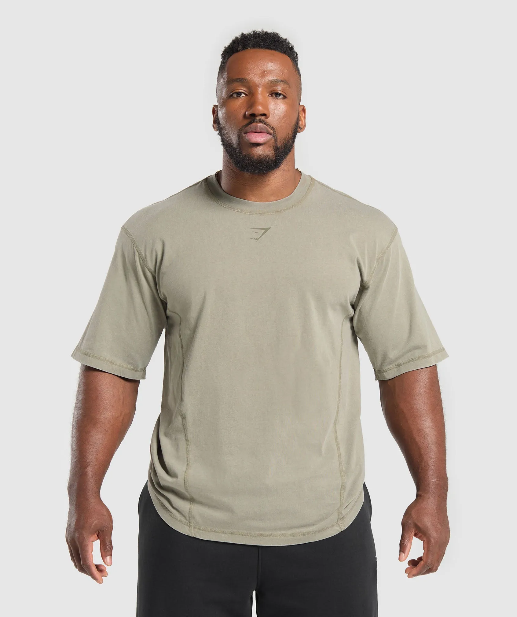 Gymshark Heritage Washed T-Shirt - Utility Green
