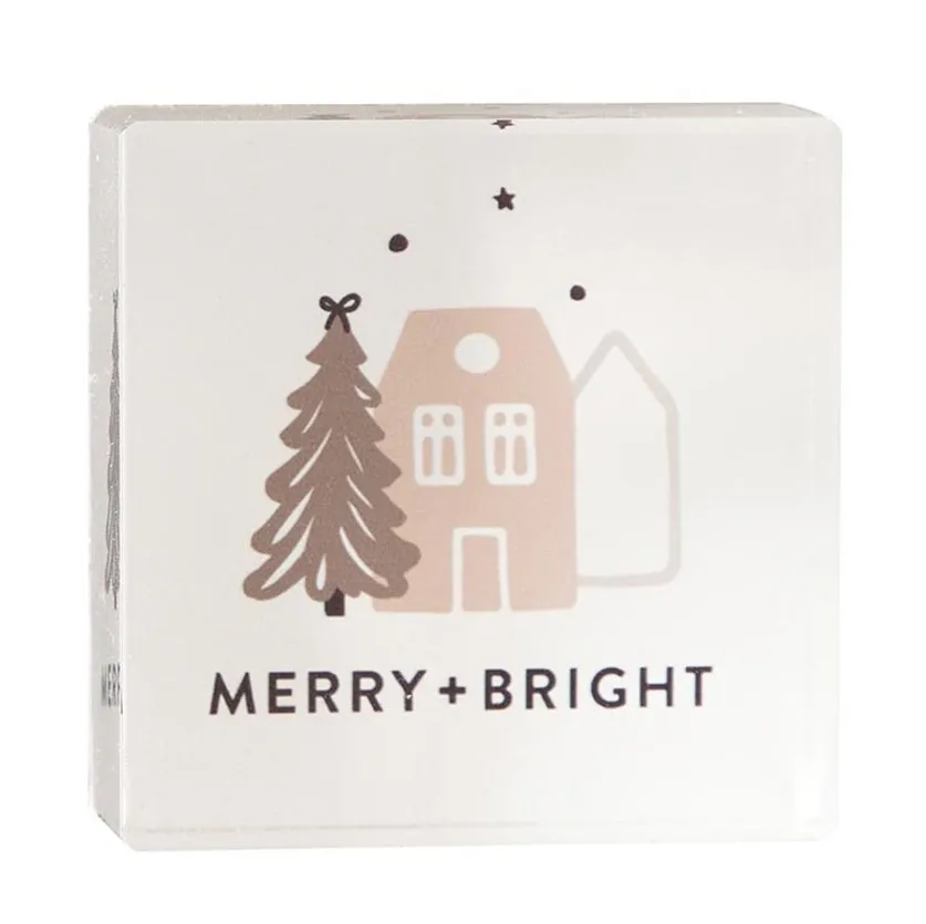 Holiday Lucite Block