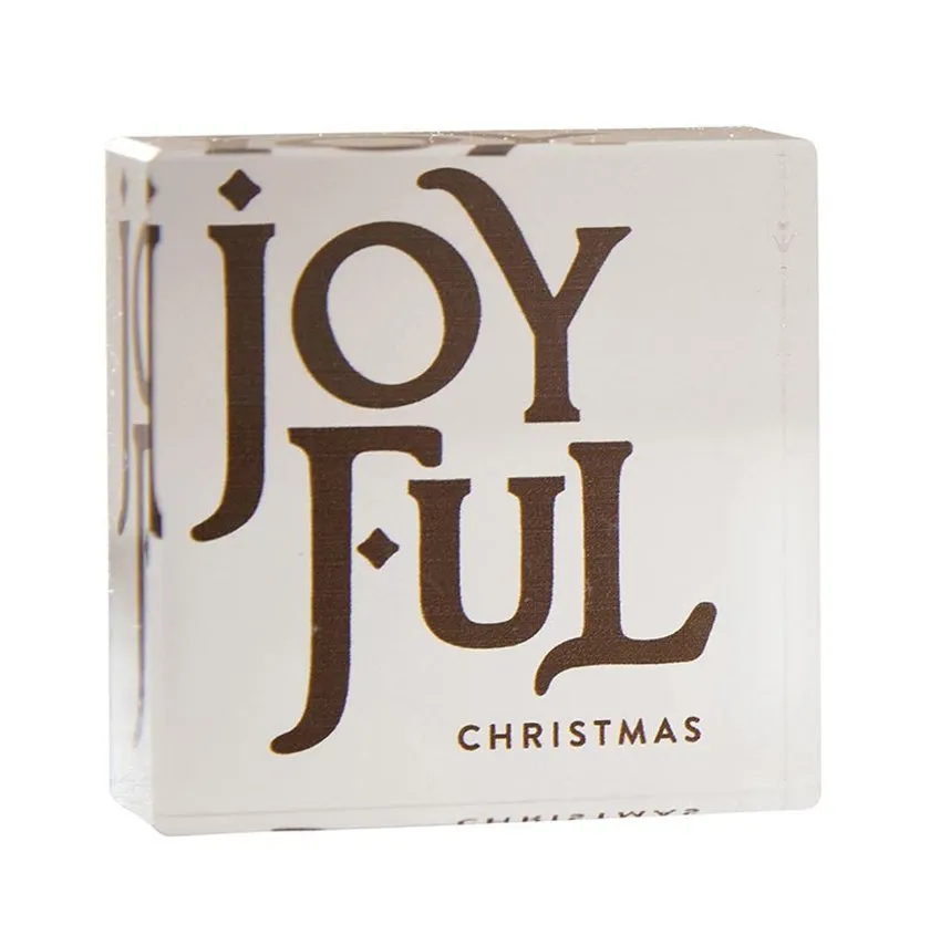 Holiday Lucite Block