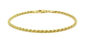 Hollow Rope Anklet (14K)