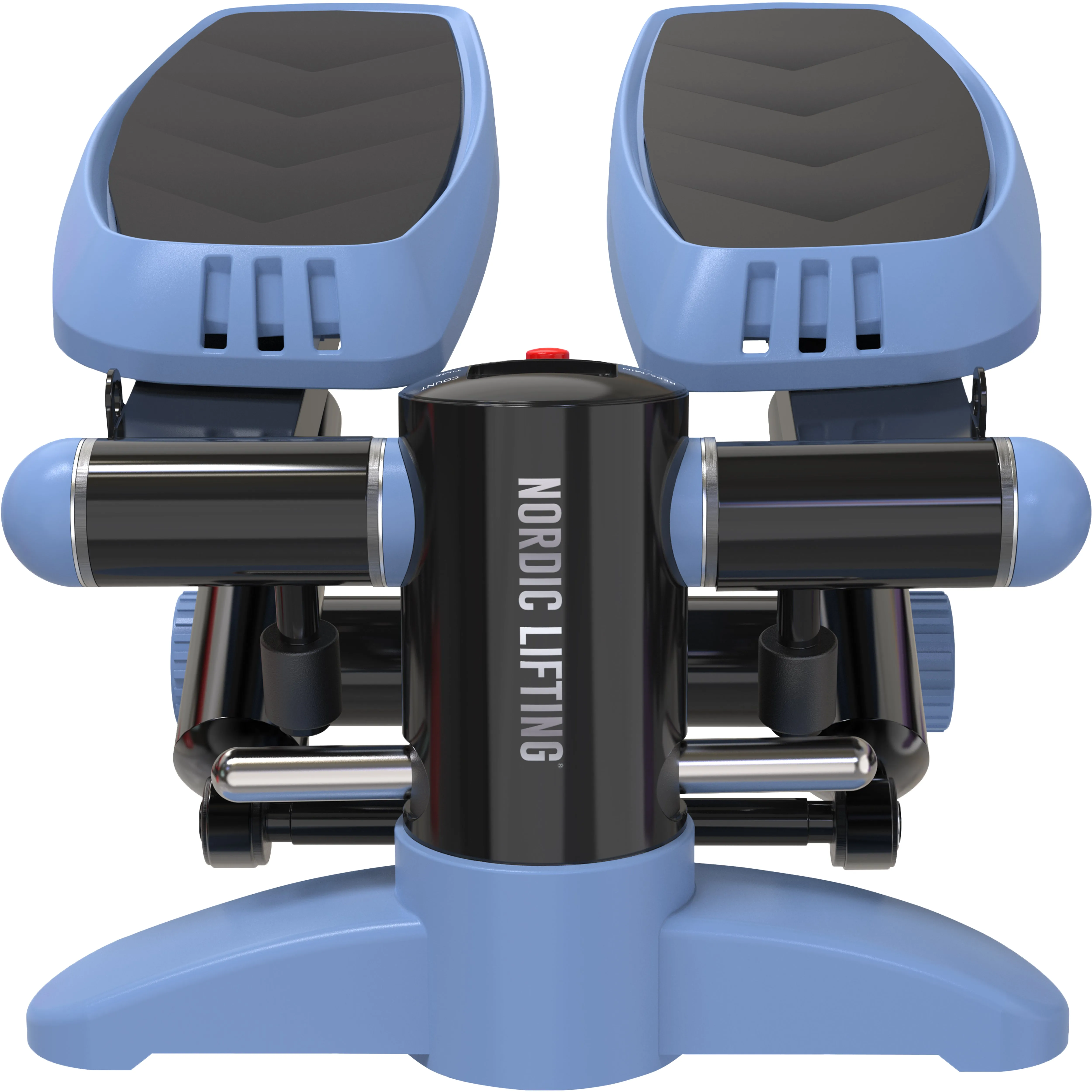 Home Workout Mini Stepper - w/ Resistance Bands Set and Built-in Tracking Monitor