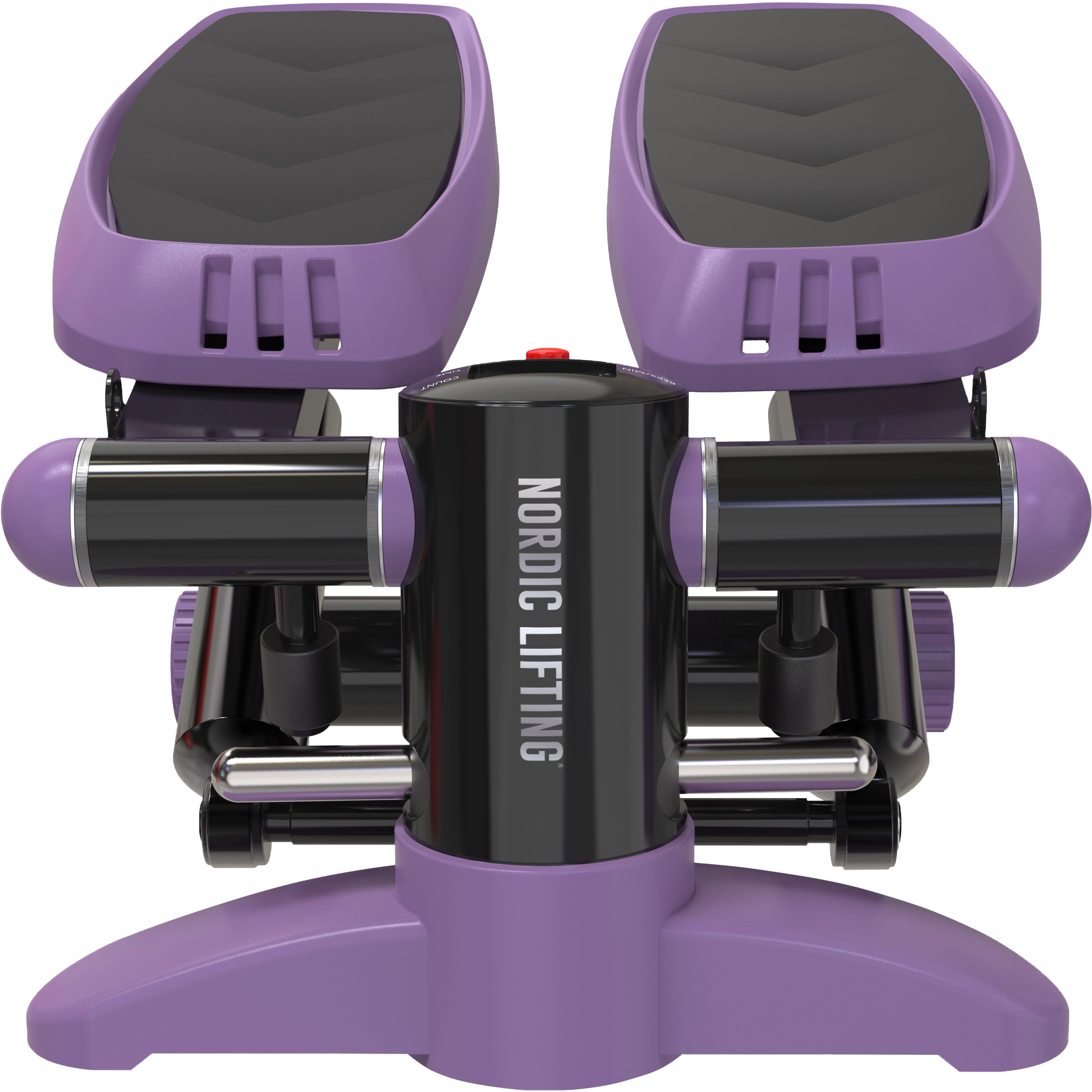 Home Workout Mini Stepper - w/ Resistance Bands Set and Built-in Tracking Monitor